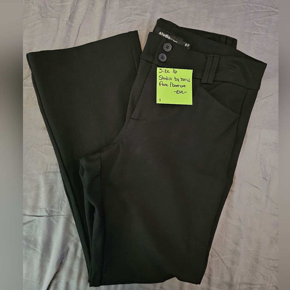 Torrid Black Women's Boot Cut Dress Pants